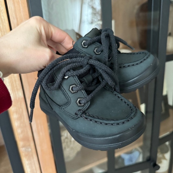 Timberland boots toddler boys leather lace up ankle charcoal earth keepers snow - Picture 2 of 7